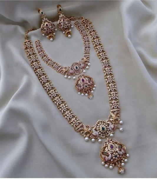 Diamond Necklace With Antique Look